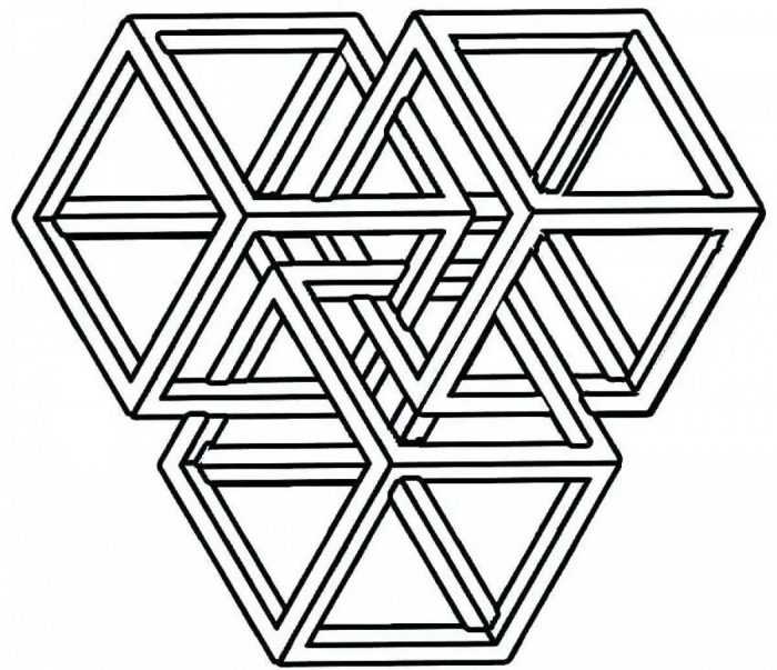 Ornament aus geometrischen Formen. 80 Muster