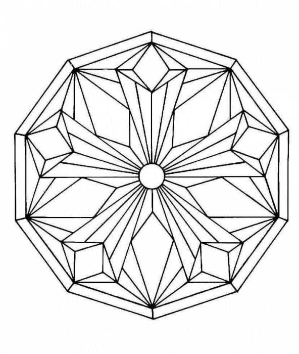 Ornament aus geometrischen Formen. 80 Muster