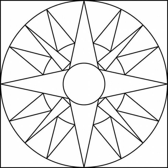 Ornament aus geometrischen Formen. 80 Muster