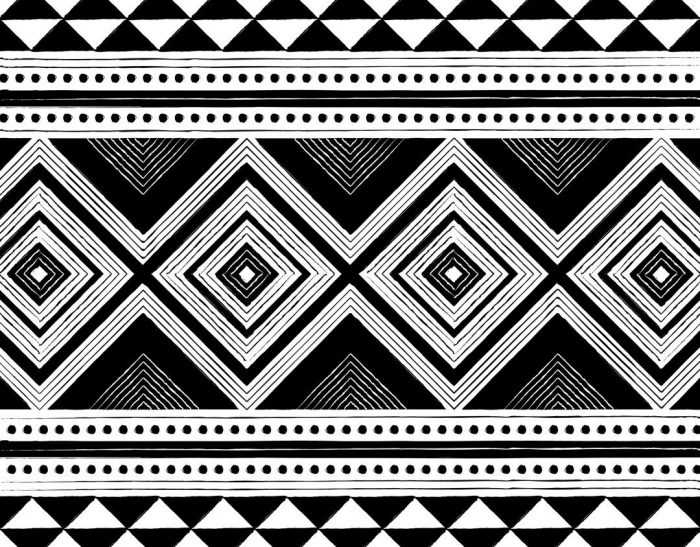 Ornament aus geometrischen Formen. 80 Muster