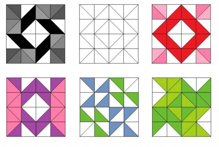 Ornament aus geometrischen Formen. 80 Muster