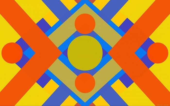 Ornament aus geometrischen Formen. 80 Muster
