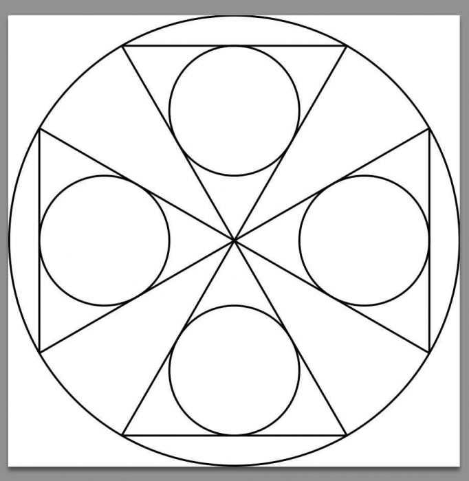 Ornament aus geometrischen Formen. 80 Muster