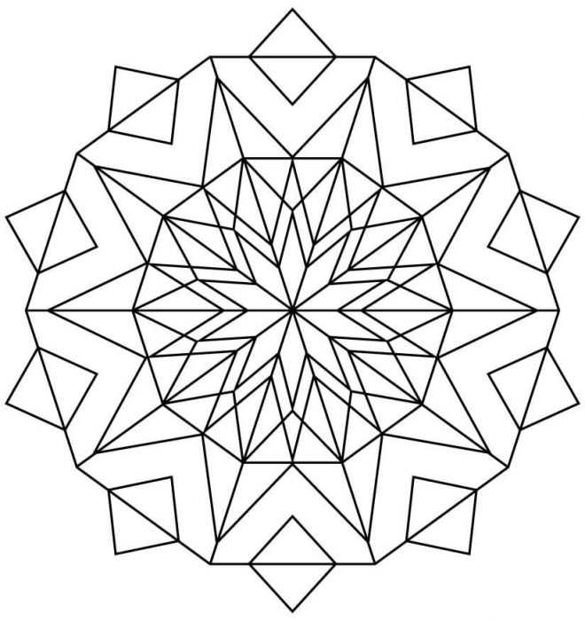 Ornament aus geometrischen Formen. 80 Muster