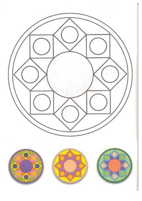 Ornament aus geometrischen Formen. 80 Muster