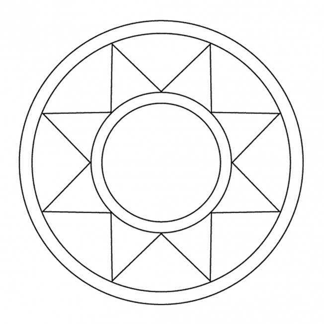 Ornament aus geometrischen Formen. 80 Muster