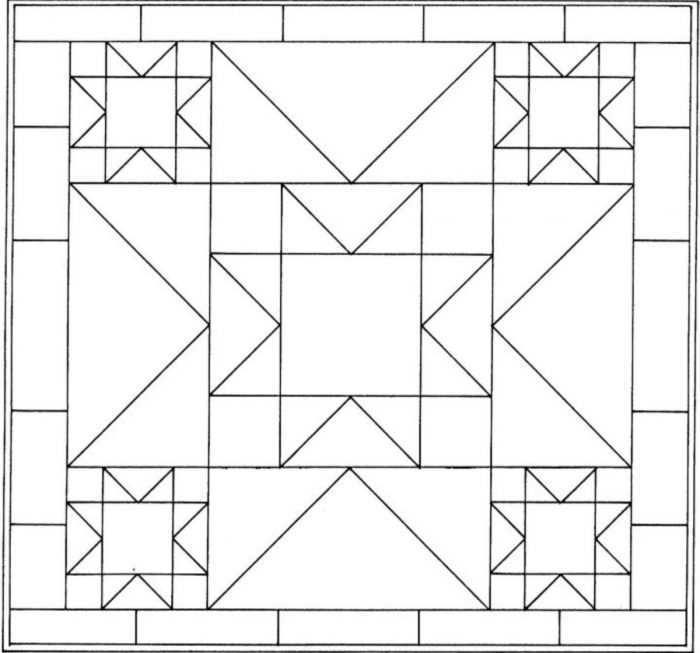 Ornament aus geometrischen Formen. 80 Muster
