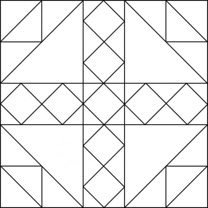 Ornament aus geometrischen Formen. 80 Muster
