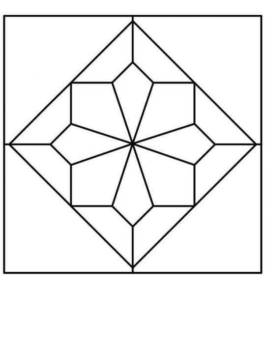 Ornament aus geometrischen Formen. 80 Muster