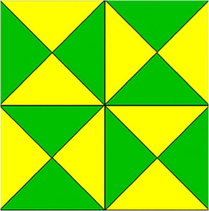 Ornament aus geometrischen Formen. 80 Muster