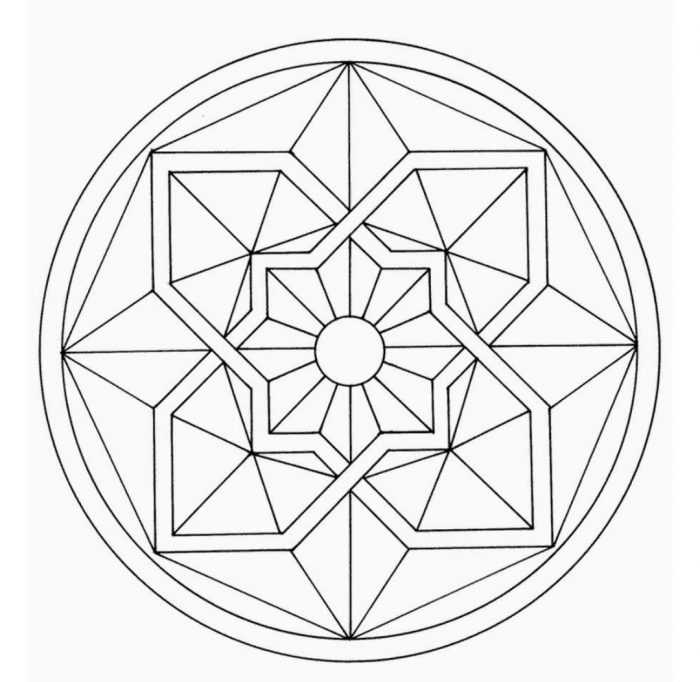 Ornament aus geometrischen Formen. 80 Muster