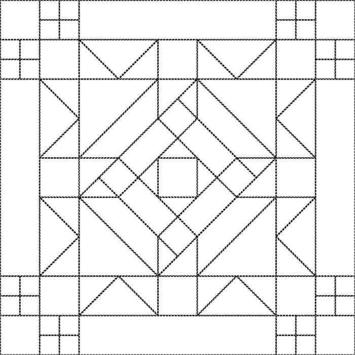 Ornament aus geometrischen Formen. 80 Muster