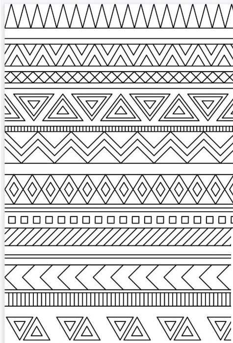 Ornament aus geometrischen Formen. 80 Muster