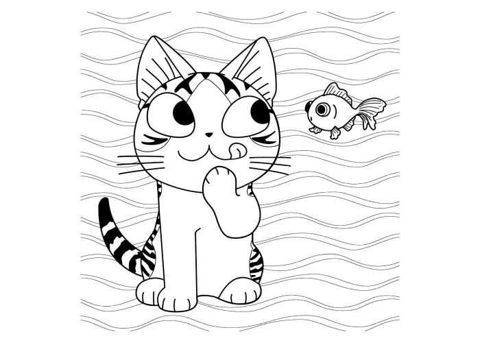 Katzen Malvorlagen für Kinder 50 Bilder
