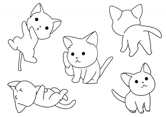Katzen Malvorlagen für Kinder 50 Bilder