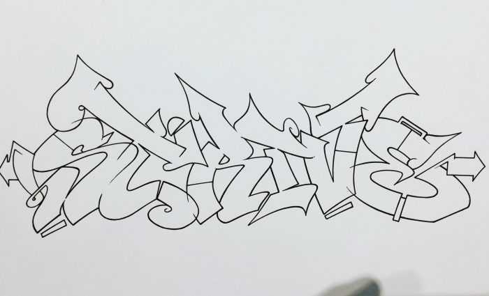 Graffiti-Alphabet in russischer Sprache, 80 Fotos