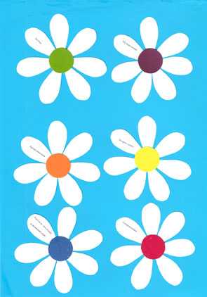Șabloane de flori colorate pentru decupat din hârtie 170 de ilustrații