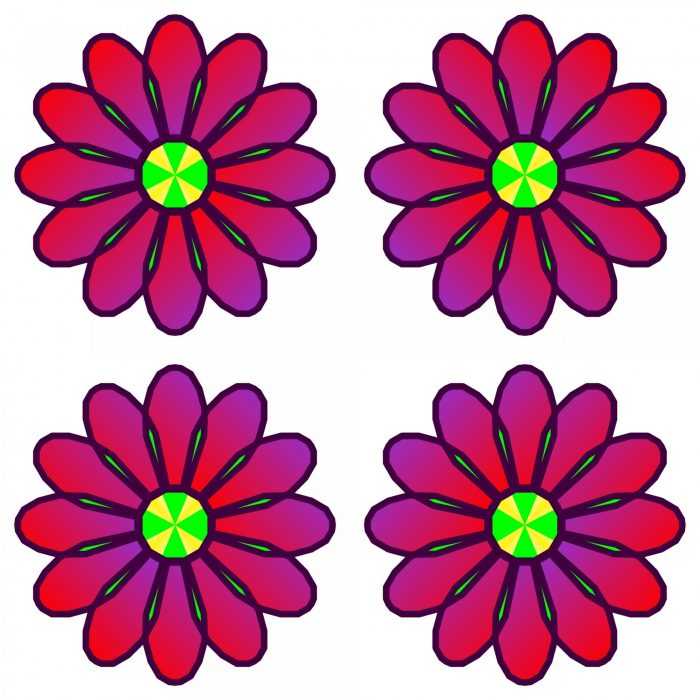 Șabloane de flori colorate pentru decupat din hârtie 170 de ilustrații