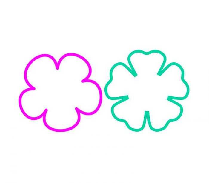 Șabloane de flori colorate pentru decupat din hârtie 170 de ilustrații