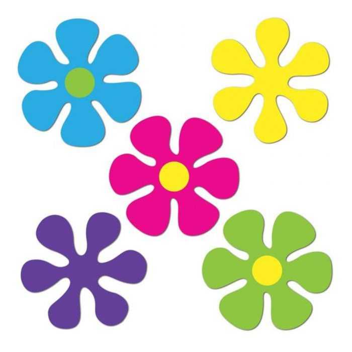 Șabloane de flori colorate pentru decupat din hârtie 170 de ilustrații