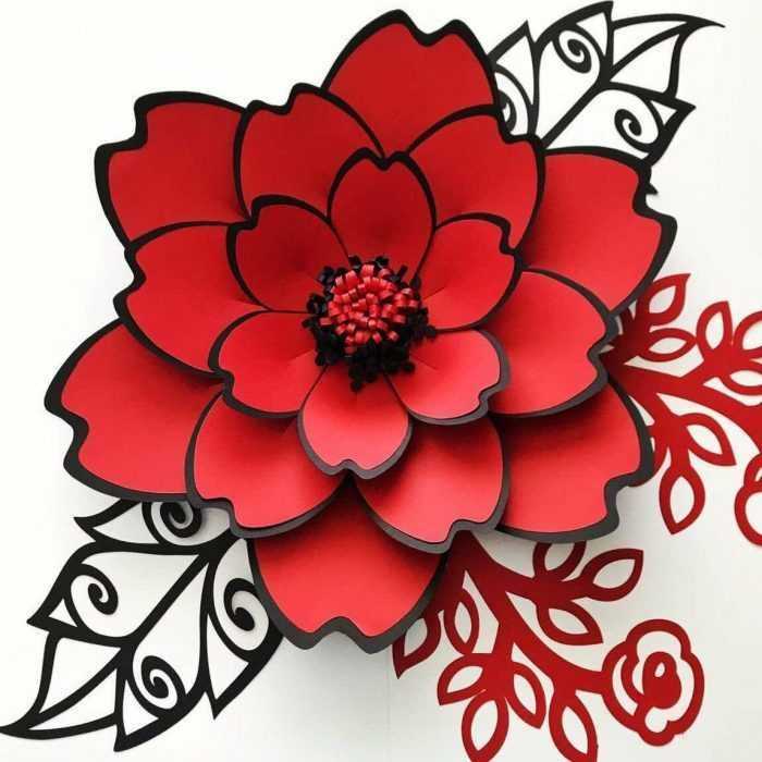 Șabloane de flori colorate pentru decupat din hârtie 170 de ilustrații
