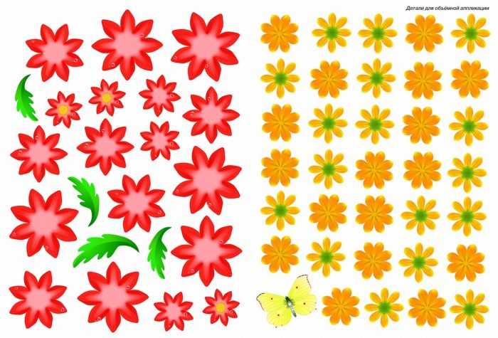 Șabloane de flori colorate pentru decupat din hârtie 170 de ilustrații