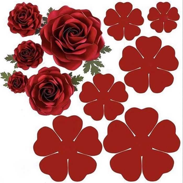 Șabloane de flori colorate pentru decupat din hârtie 170 de ilustrații