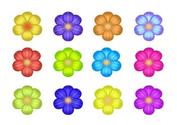 Șabloane de flori colorate pentru decupat din hârtie 170 de ilustrații