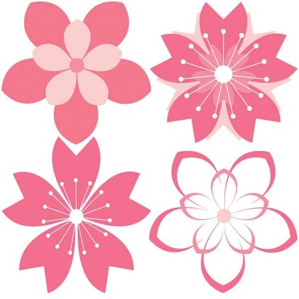 Șabloane de flori colorate pentru decupat din hârtie 170 de ilustrații