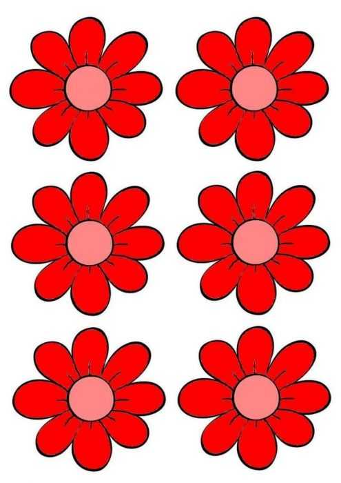 Șabloane de flori colorate pentru decupat din hârtie 170 de ilustrații