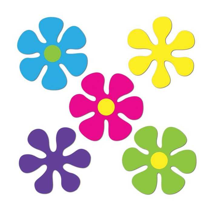 Șabloane de flori colorate pentru decupat din hârtie 170 de ilustrații