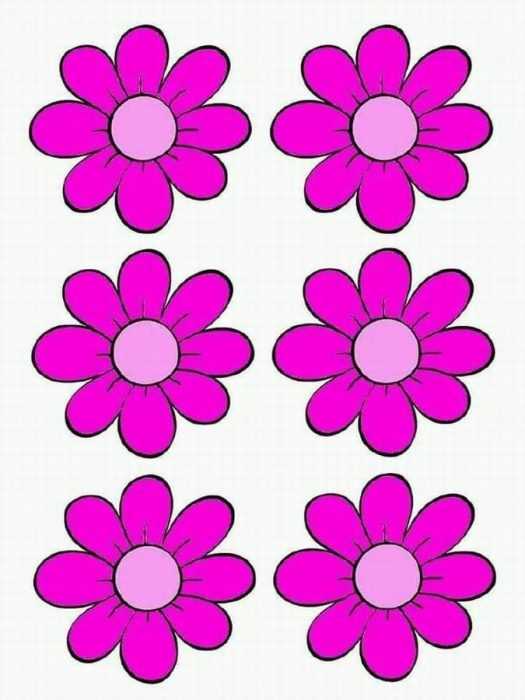 Șabloane de flori colorate pentru decupat din hârtie 170 de ilustrații