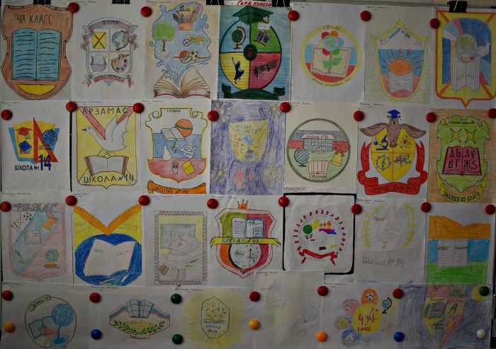 Emblem (Wappen) der Klasse Bleistiftzeichnungen 100 Abbildungen