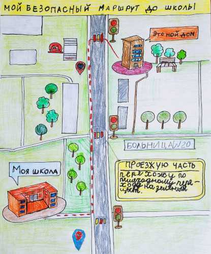 Road Safety (Traffic Regulations) for Children. Drawings, Coloring Pages