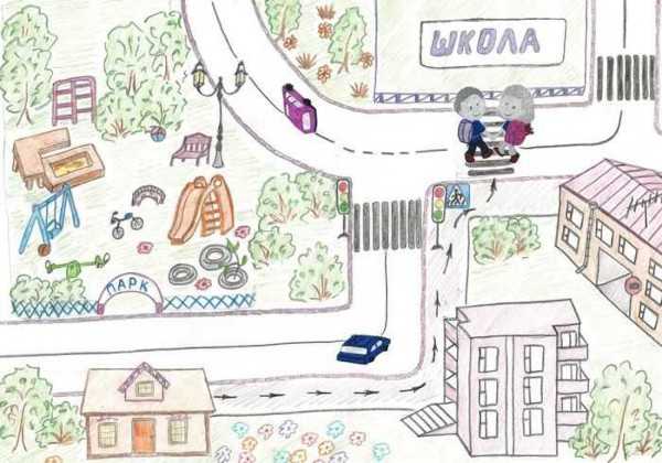 Road Safety (Traffic Regulations) for Children. Drawings, Coloring Pages