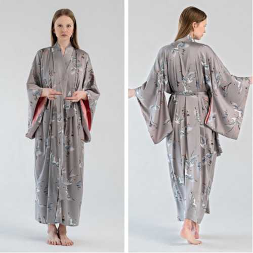 Kimono-Bademantel für Damen. Schnittmuster, wie man näht
