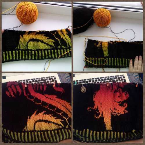 Jacquardmuster mit Stricknadeln. Muster und Beschreibungen: faul, Kinder, zweifarbig, einfach