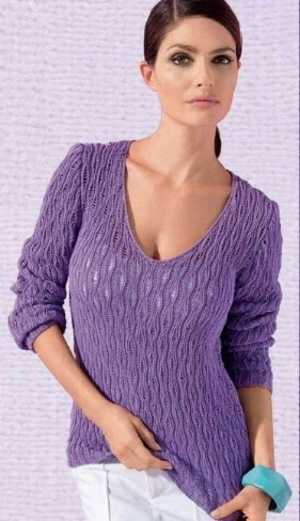 Durchbrochenes Stricken mit Gummibändern. Strickmuster für Pullover, Socken, Mützen im Kreis